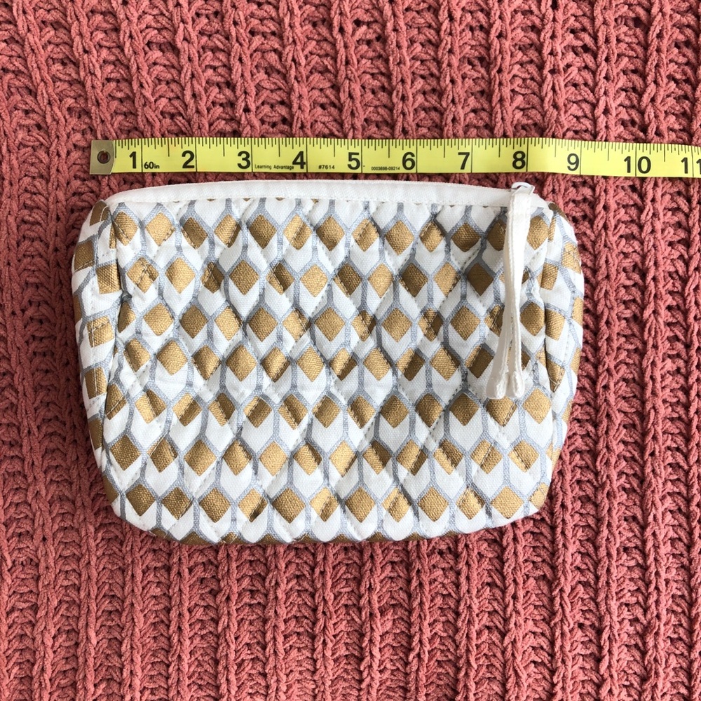 NWOT | west elm | metallic ikat cosmetic bag - Picture 6 of 8